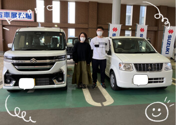 スペーシアカスタム　ご納車致しました！！